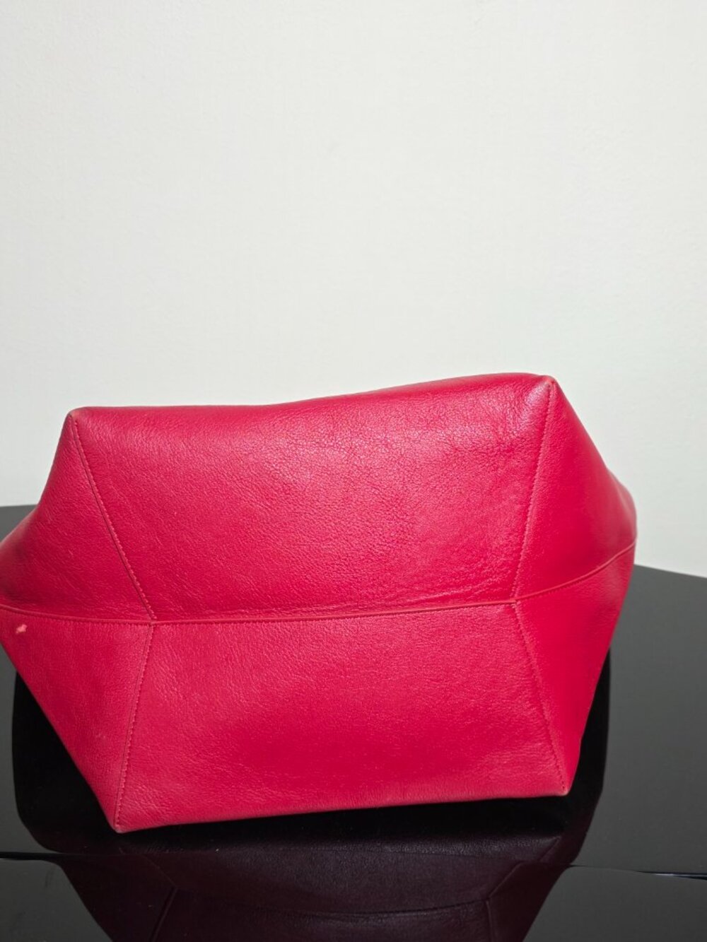 Mansur Gavriel Red Everyday Soft Tote Bag 21.5"x11.8"x9"100% Italian CalfLeather - Picture 7 of 10